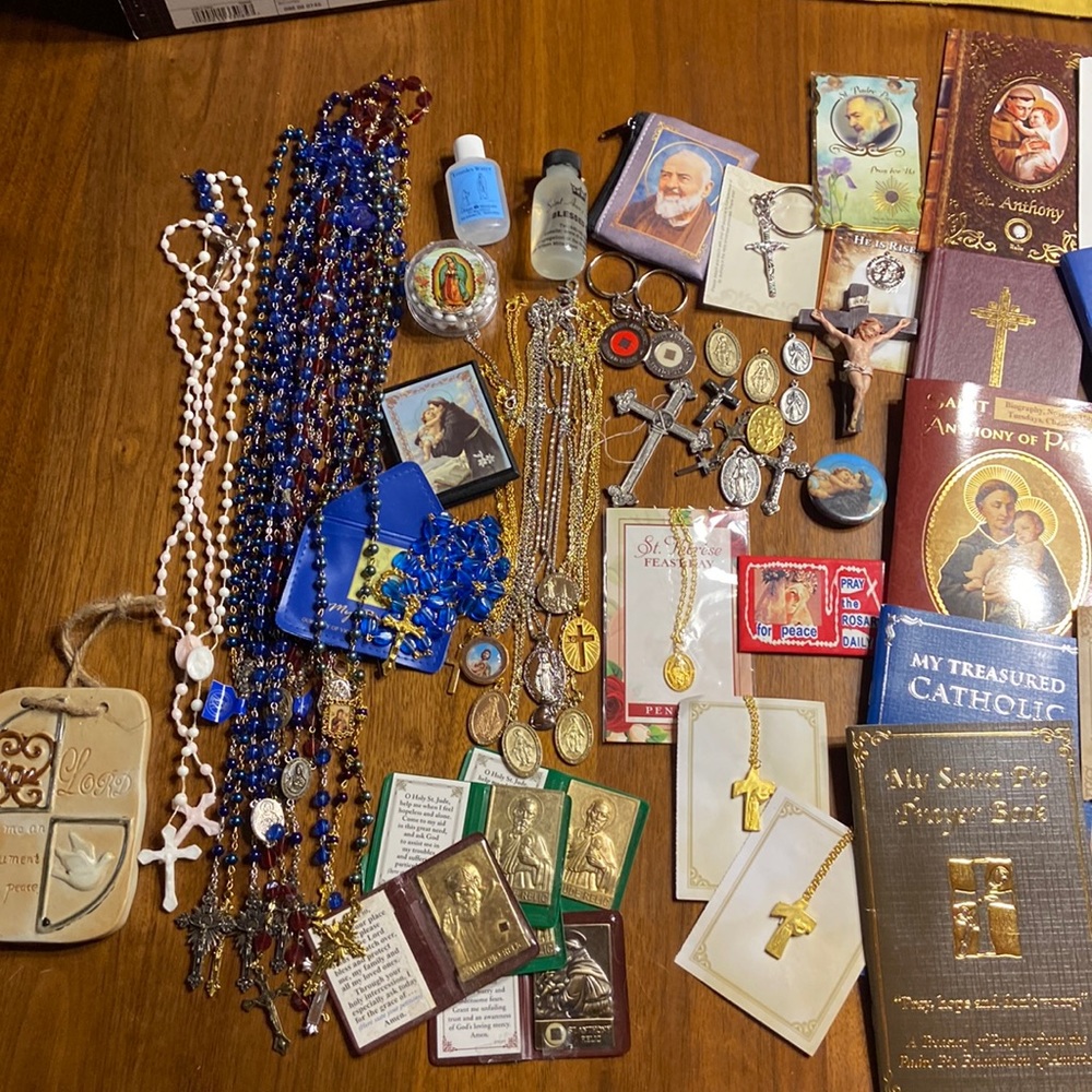 Huge lot of catholic religious relics